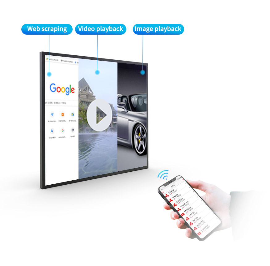 29.5寸方形画框屏型材款