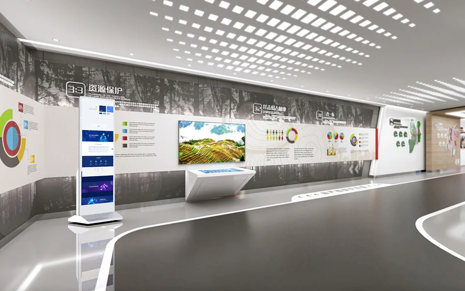 全面条形屏广告机 展馆 1